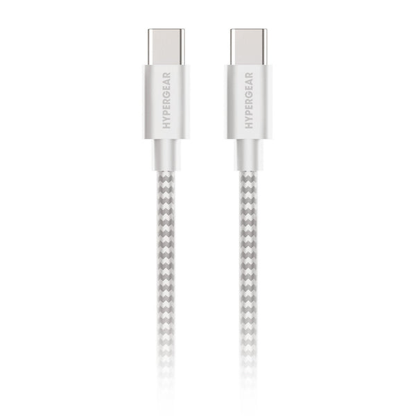HyperGear 6 ft. 180cm USB-C to USB-C Braided Charge and Sync Cable 15966